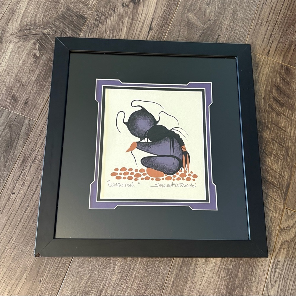Simone McLeod Compassion Acrylic Painting Indigenous Artist Saskatchewan